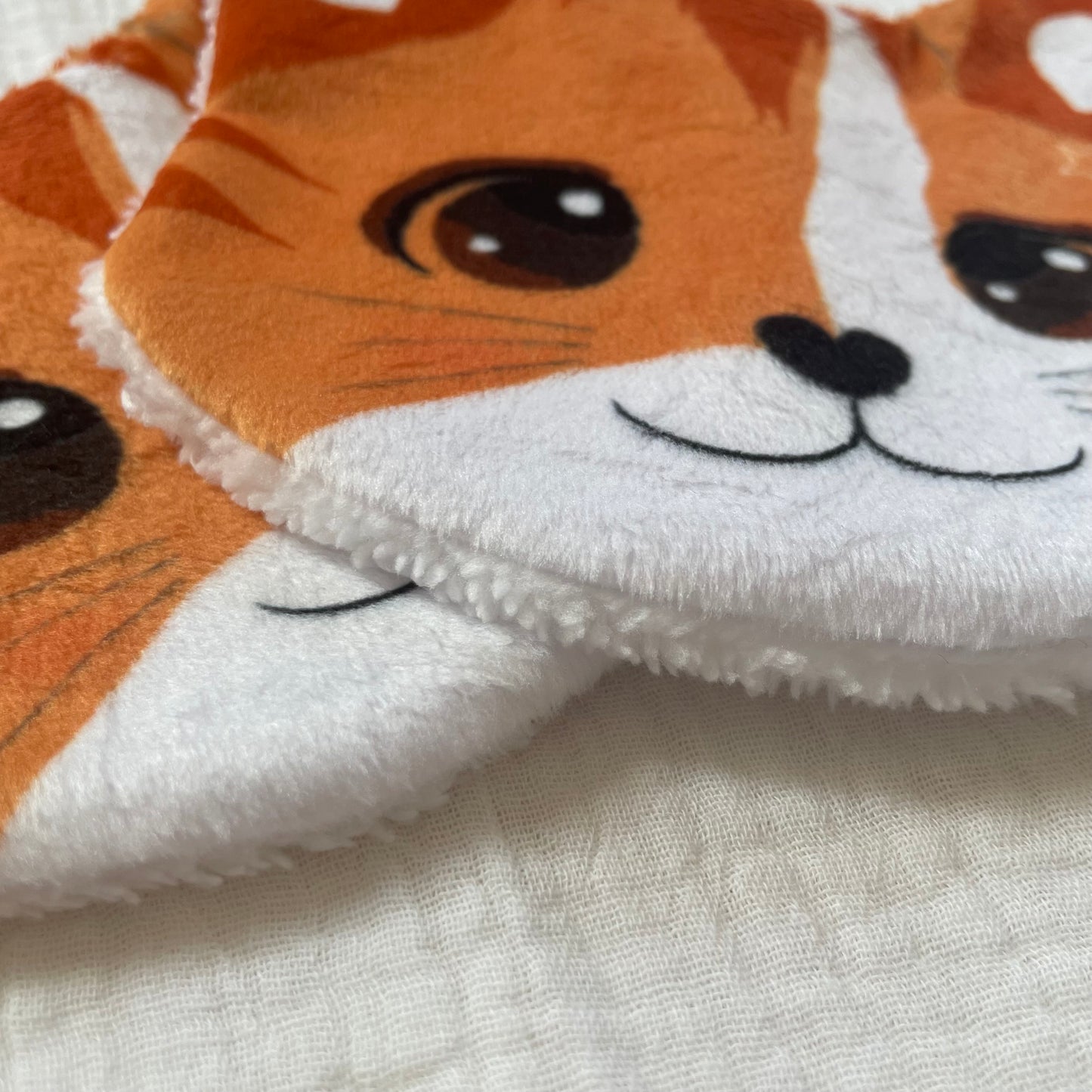 Lot de 2 lingettes lavables - chat