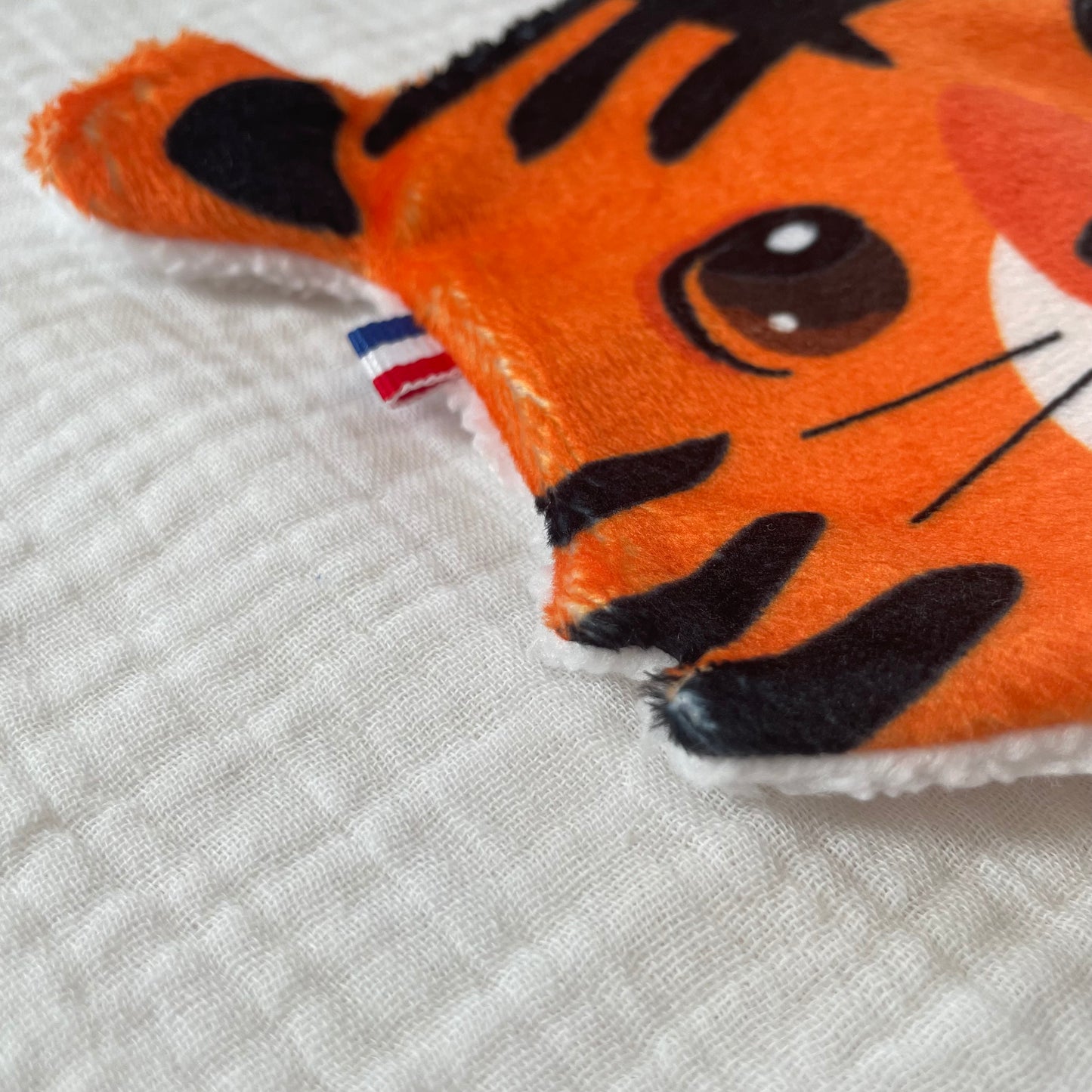 Lot de 2 lingettes lavables - Tigre
