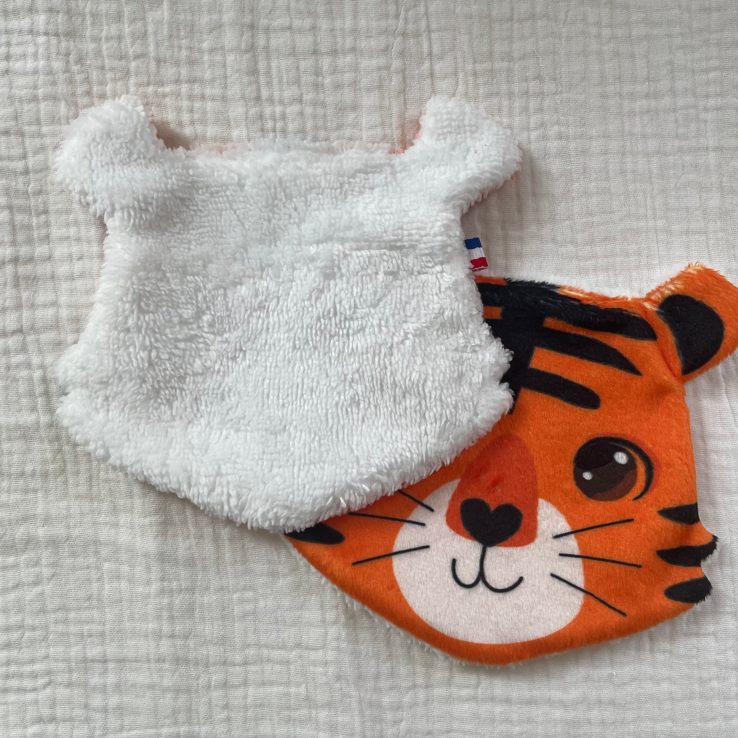 Lot de 2 lingettes lavables - Tigre