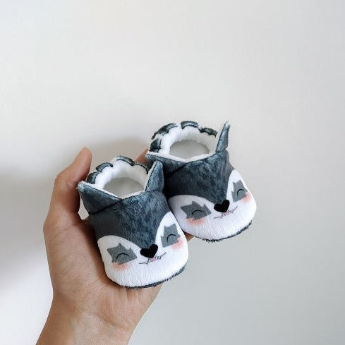 chaussons bébé loup