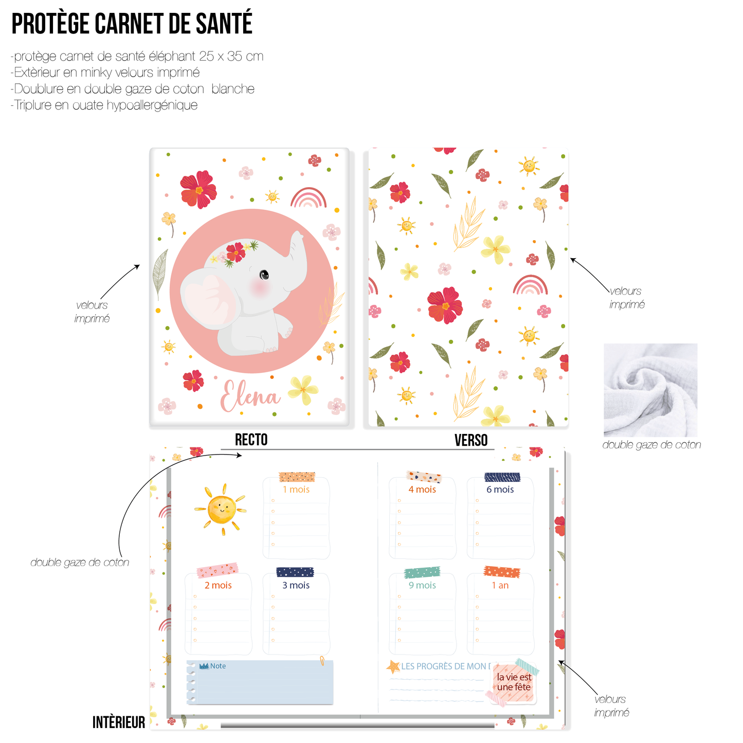 Liste de naissance Giacobi - theme éléphant