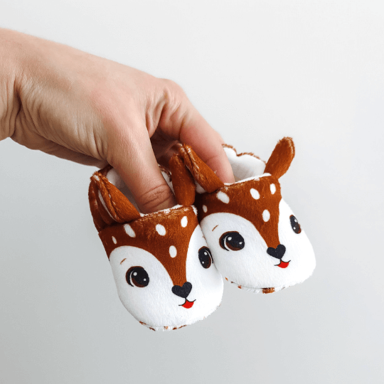 chaussons bébé biche