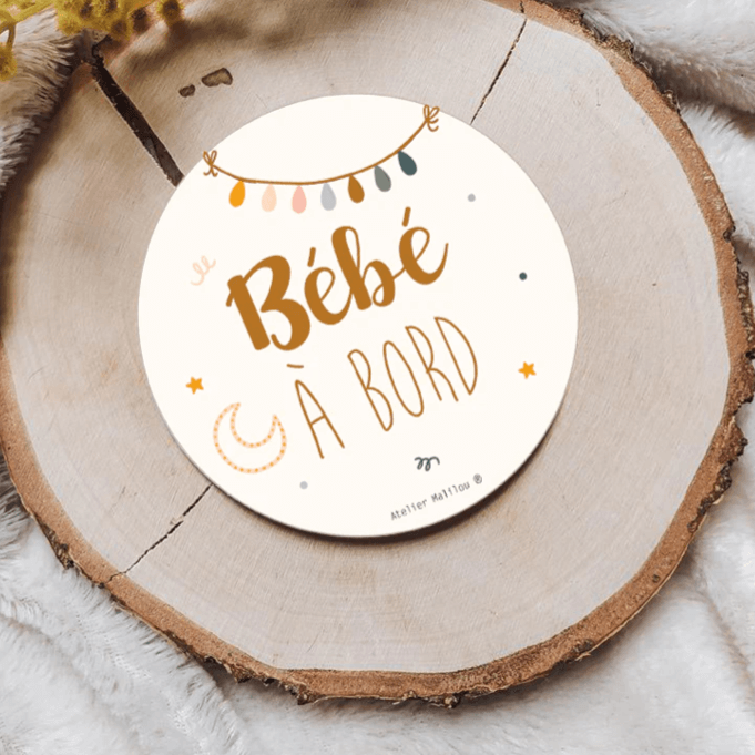 Autocollant Bébé à bord - douceur