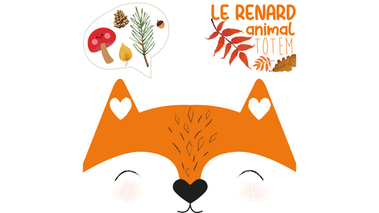 animal totem - renard - chambre bébé renard