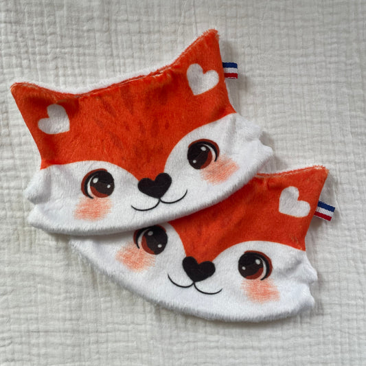 Lot de 2 lingettes lavables - renard