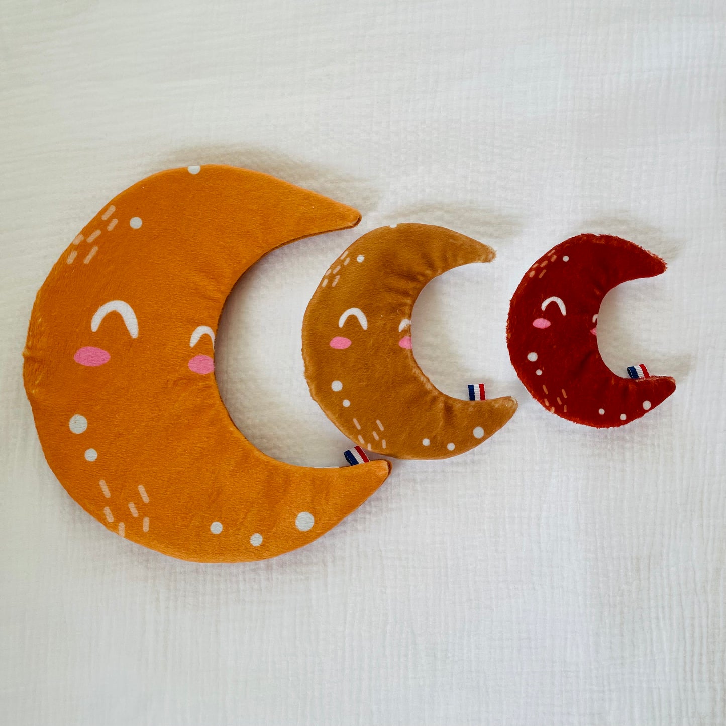 Trio de doudous lune - baby astro ⭐