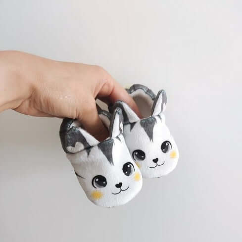 chaussons bébé chat