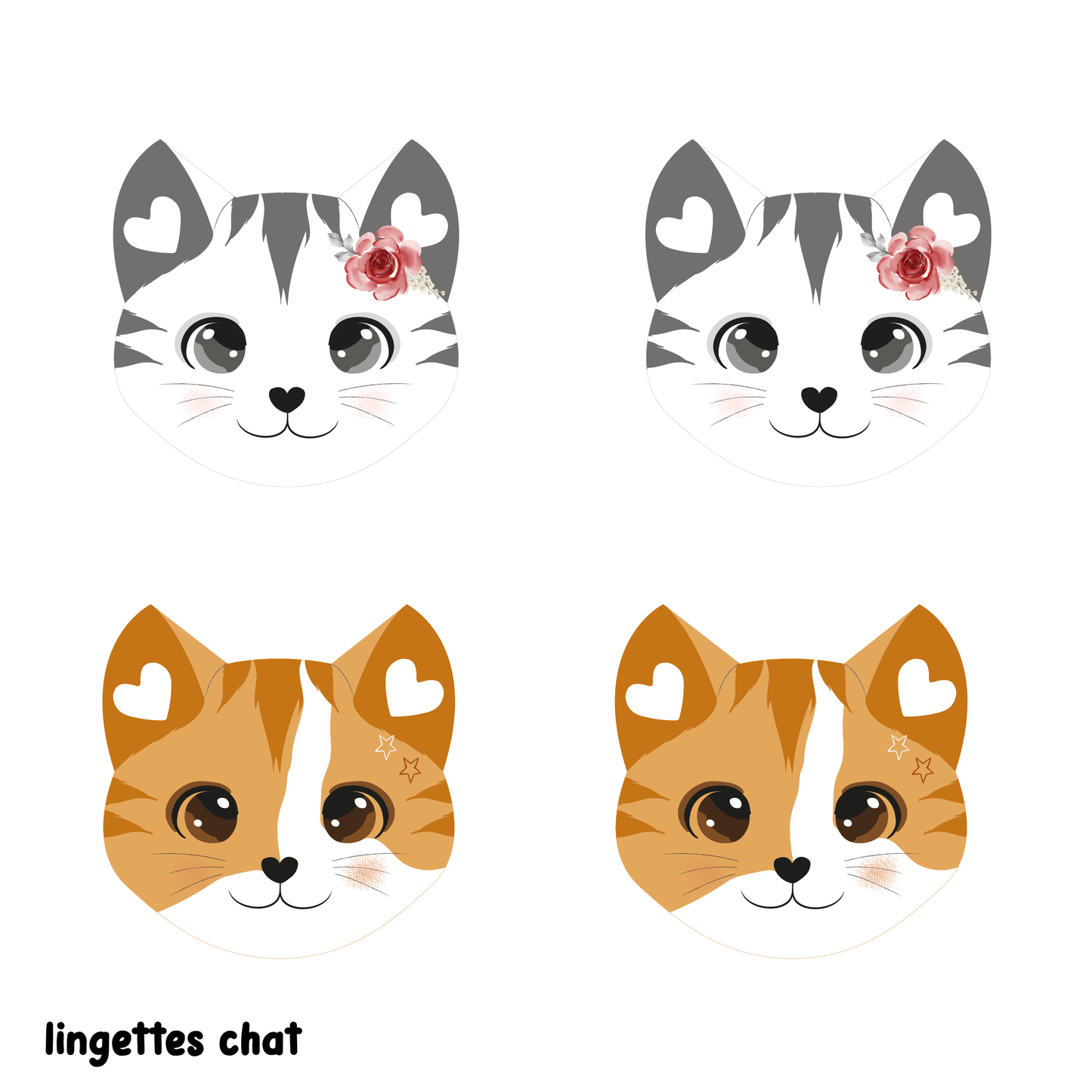 Doudous et lingettes chat