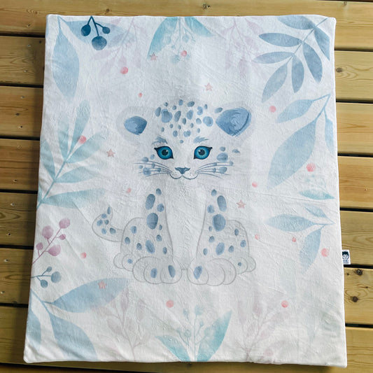 Couverture bébé - Panthère des neiges